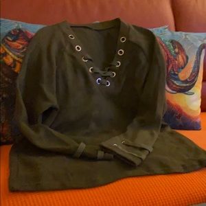 Cute olive drab sweater